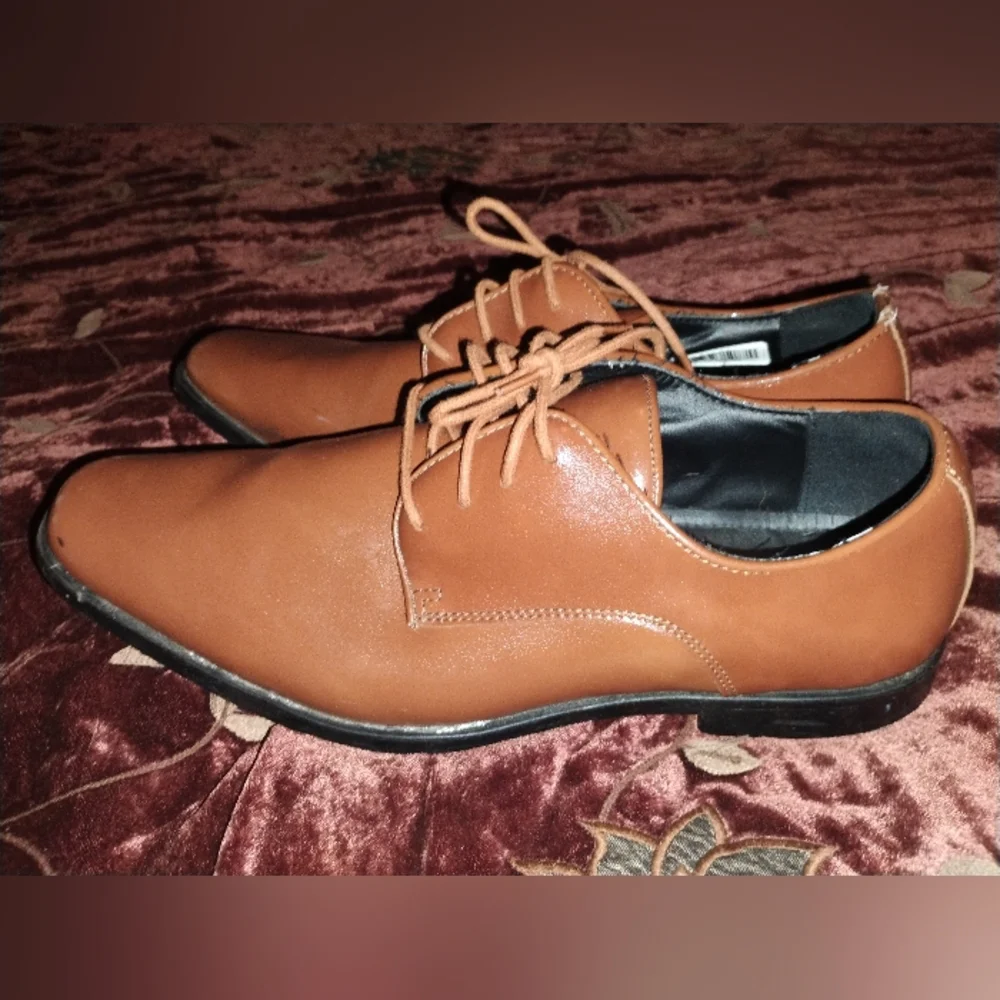 Joseph Abboud Tan Leather Oxfords